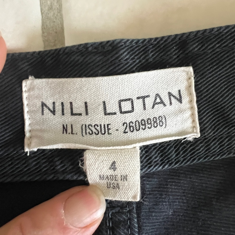 Nili Lotan Black Smith Jeans Straight Leg